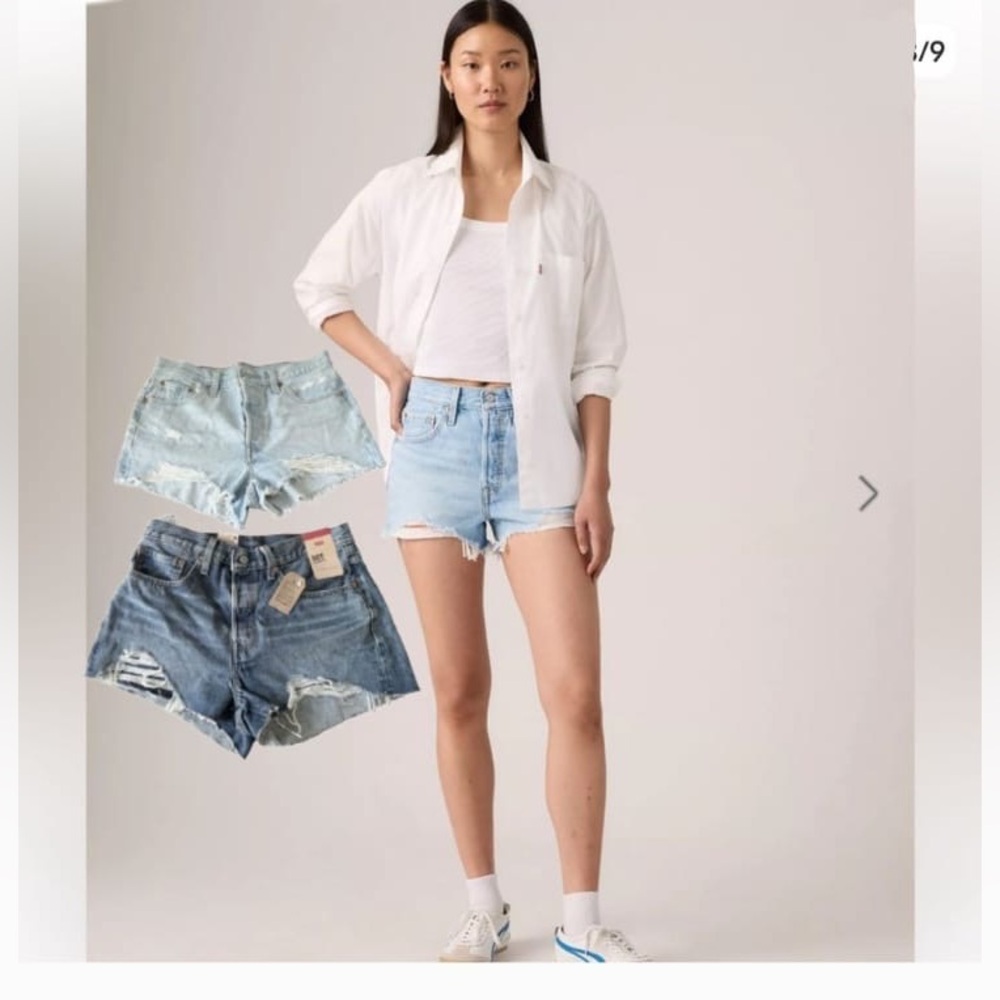 Short bundle 
Levis strauss 
Trendy Light Blue Denim Cutoff Shorts